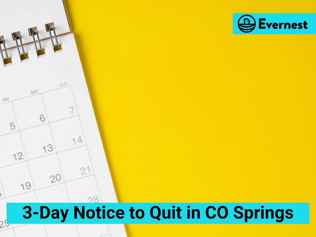 Understanding the 3-Day Notice to Quit in Colorado Springs